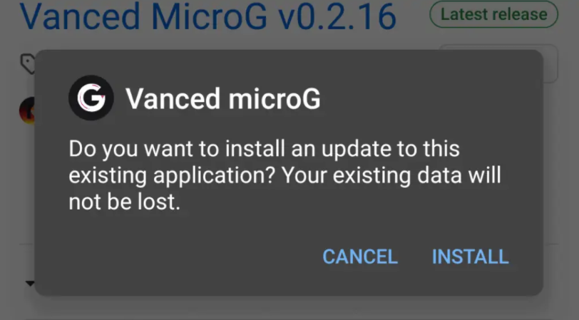Vanced MicroG 0.2.22 အခမဲ့ဒေါင်းလုဒ်လုပ်ပါ။